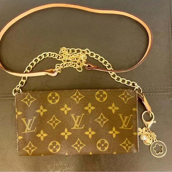 Authentic Louis Vuitton GM Bucket Cosmetic pouch crossbody bag